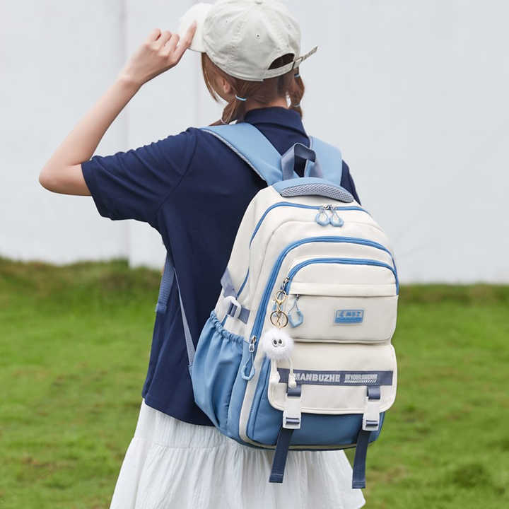 Lightweight School/College Student Backpack (blue)